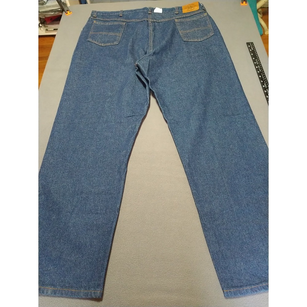 Red Kap Blue Jeans Men 44x32 Denim Work Construction Outdoor Classic Cotton - Picture 3 of 10
